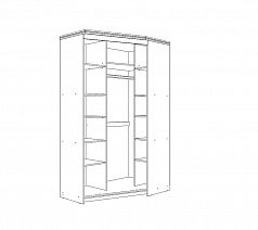 Шкаф-купе угловой "Ольга-13" Левый