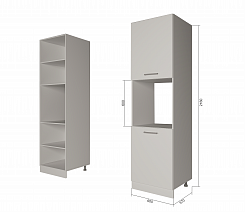 Пенал-колонна Духовка "Гранж" Арт. П7 2 (h2160)