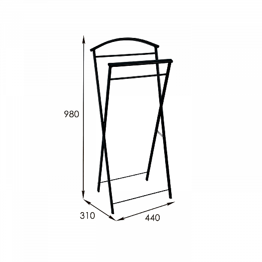 Вешалка костюмная "Контур" - Вешалка костюмная "Контур", размеры