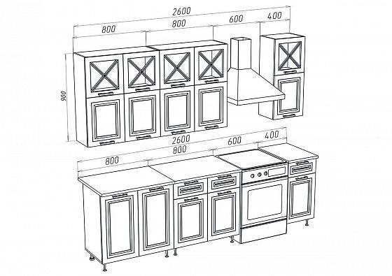 Кухня "Констанция" 2000/900 - Схема