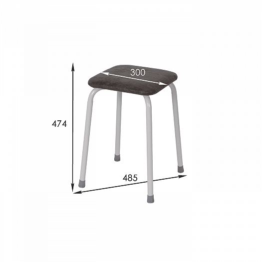 Табурет квадратный "Пенек крепкий" 224 - Табурет квадратный "Пенек крепкий" 224, размеры