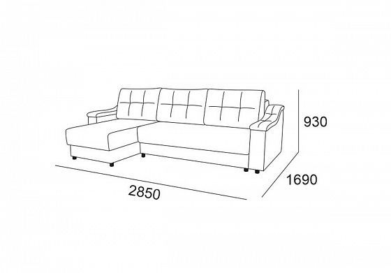 Диван угловой "Мальта 3 ДУ" - Диван угловой "Мальта 3 ДУ" - замеры