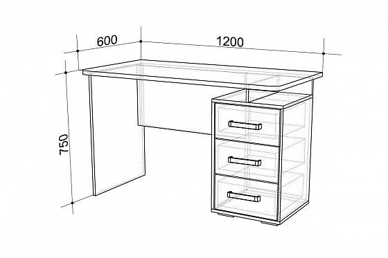 Стол компьютерный "Лайт-2" 1200 - Стол компьютерный "Лайт-2" 1200  -  схема