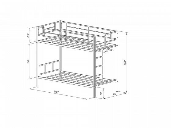 Кровать двухъярусная "Севилья" - Двухъярусная кровать Севилья, размеры