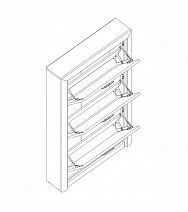 Тумба для обуви "KOEN" (Коен) BUT 3D МДФ