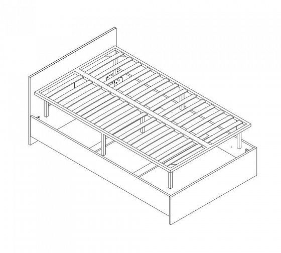 Кровать 1200 "Непо" LOZ120х200 - Схема установки основания