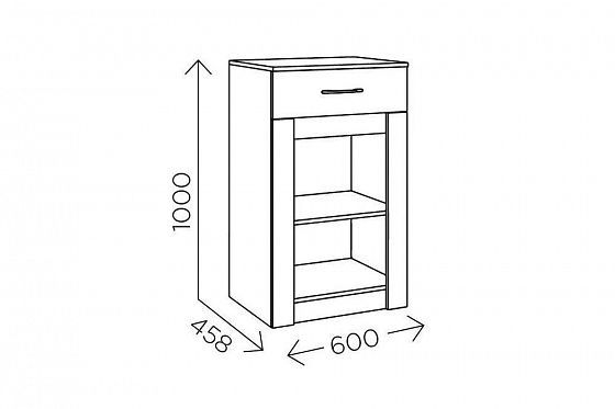 Комод "Ева 5" М7 - Размеры