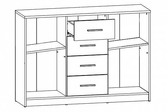 Тумба "Непо" KOM2D4S - Схема